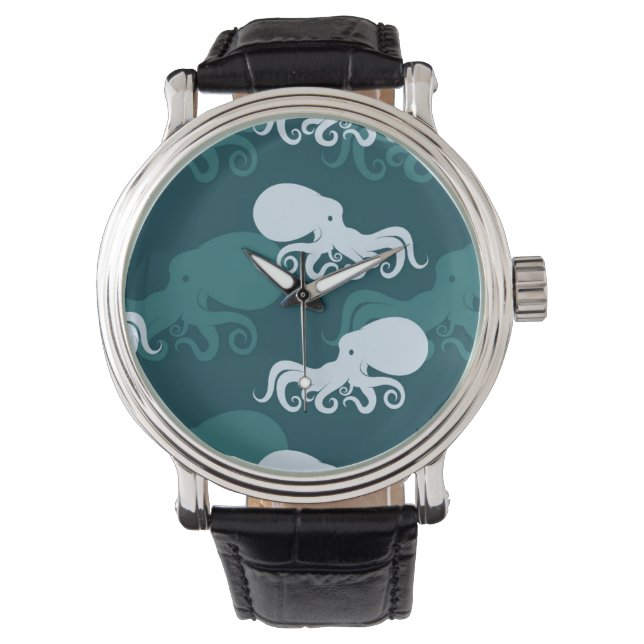 Reloj De Pulsera Filas Del Patrón Octopus (Anverso)