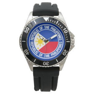 Reloj De Pulsera Filipinas rodea el emblema