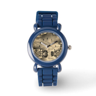 Reloj De Pulsera Filtro Sepia Fractal de Cielos al Atardecer