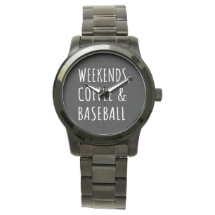 Reloj De Pulsera Fines De Semana, Café Y Béisbol