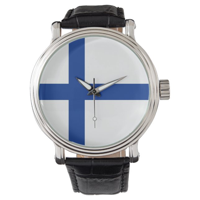 Reloj De Pulsera finlandia de bandera del país (Anverso)