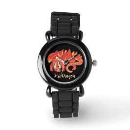Reloj De Pulsera Fire Dragon pixel art