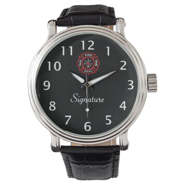 Reloj De Pulsera Firma del bombero (Anverso)