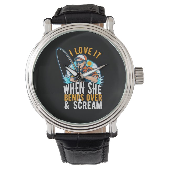 Reloj De Pulsera Fisher Me Encanta Cuando Grita (Anverso)