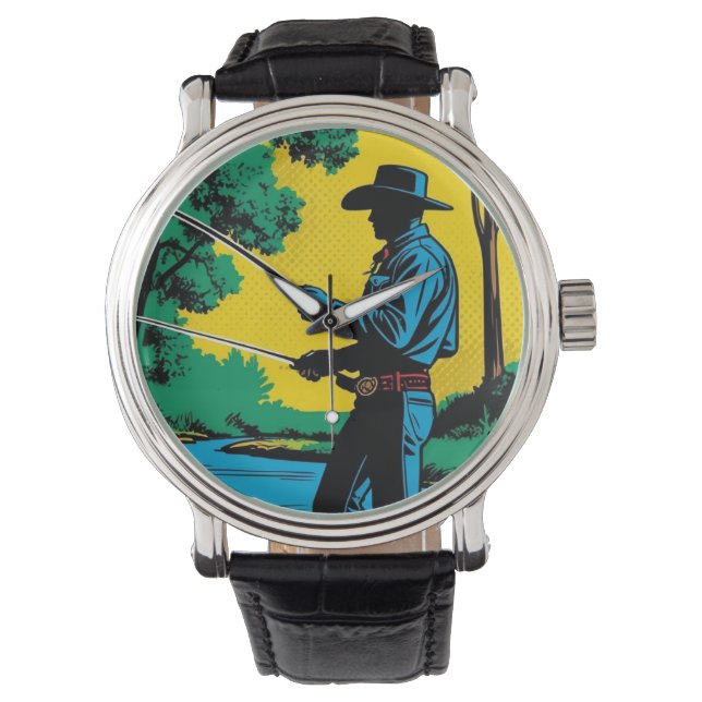 Reloj De Pulsera Fisherman en Riverbank eWatch (Anverso)
