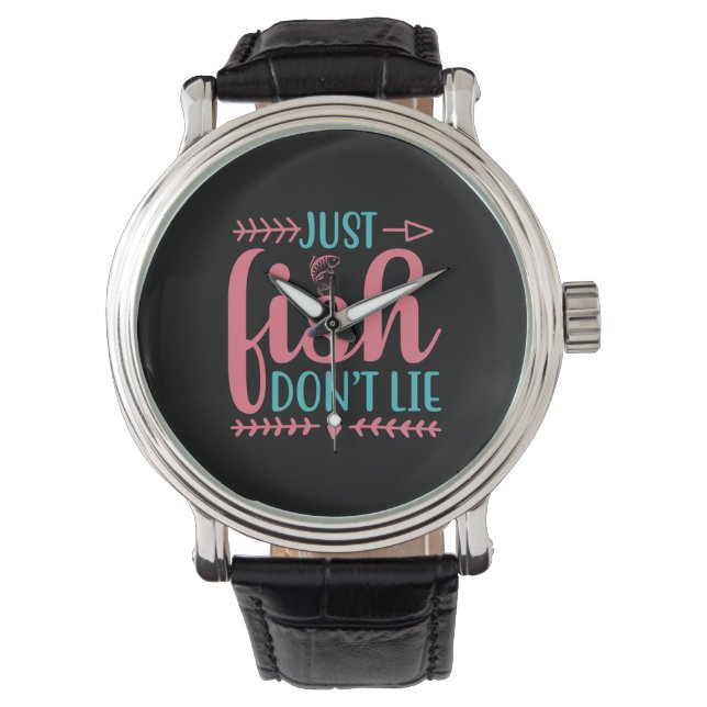 Reloj De Pulsera Fishing Art Just Fish (Anverso)