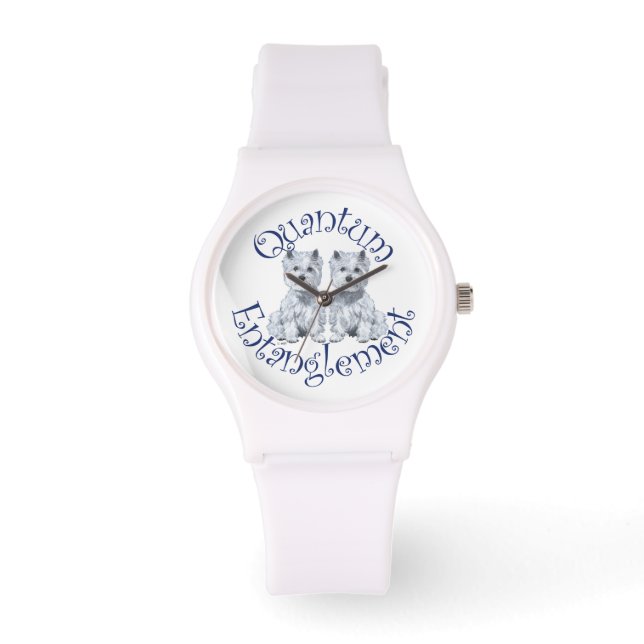 Reloj De Pulsera Física Westie (Anverso)