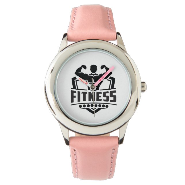 Reloj De Pulsera Fitness Motivation Graphic | Strong & Active Life (Anverso)