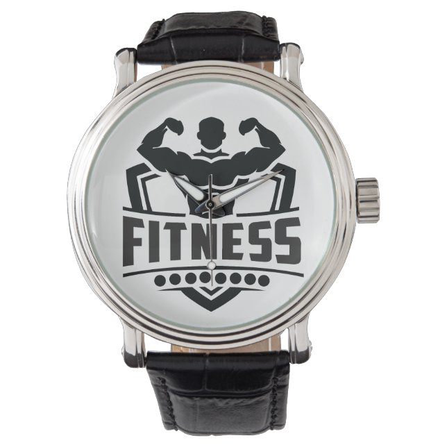 Reloj De Pulsera Fitness Motivation Graphic | Strong & Active Life (Anverso)