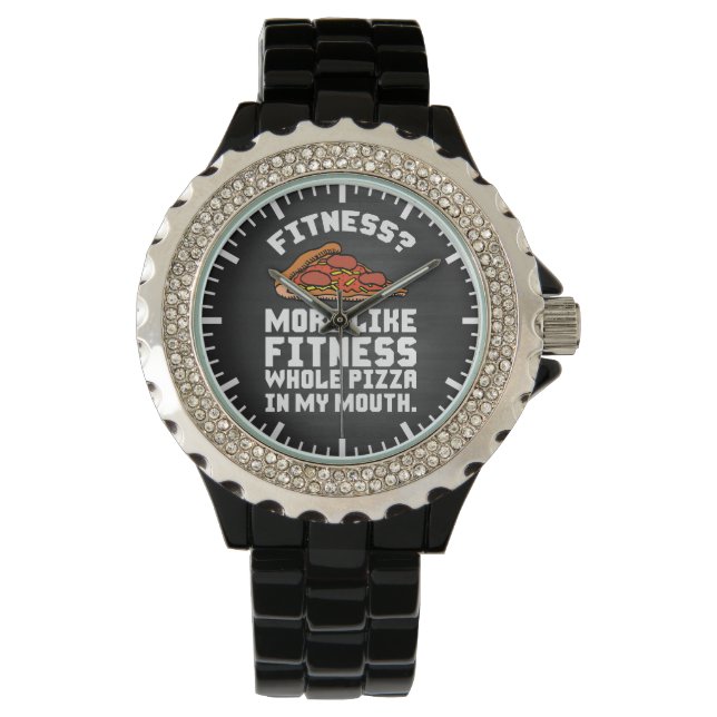 Reloj De Pulsera Fitness Pizza (Anverso)