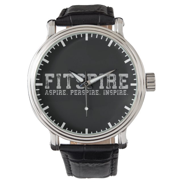 Reloj De Pulsera Fitspire - Aspire, Perspire, Inspire - Workout (Anverso)