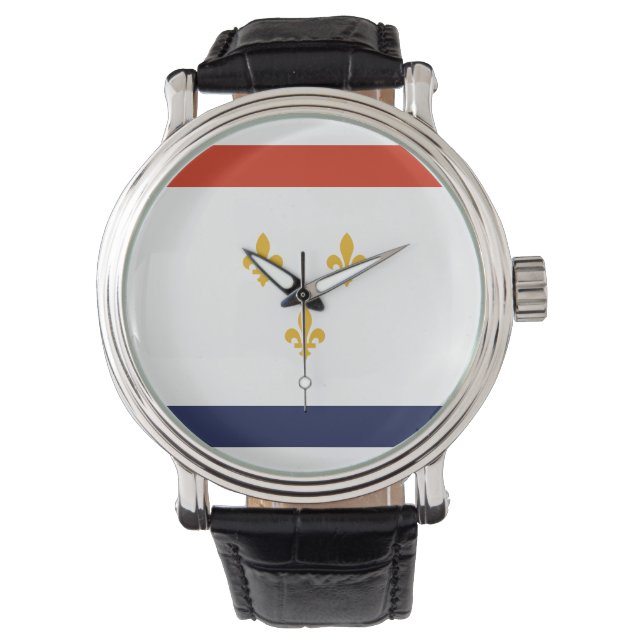 Reloj De Pulsera Flag of New Orleans (Anverso)