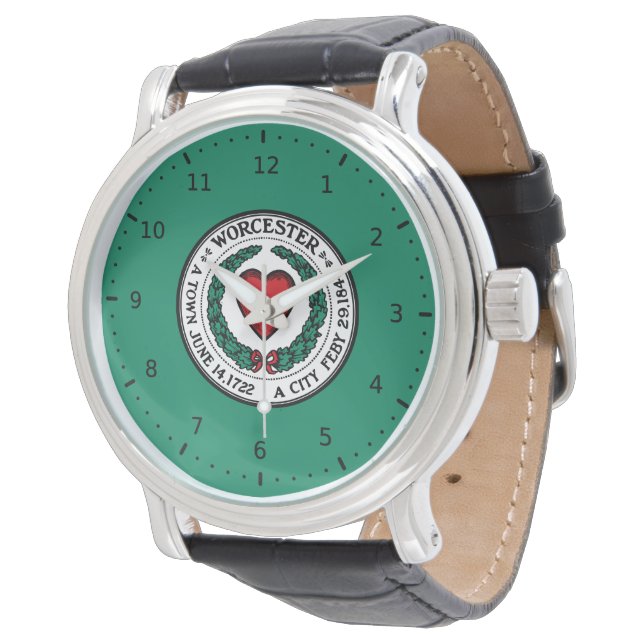 Reloj De Pulsera Flag of Worcester, Massachusetts (Angular)
