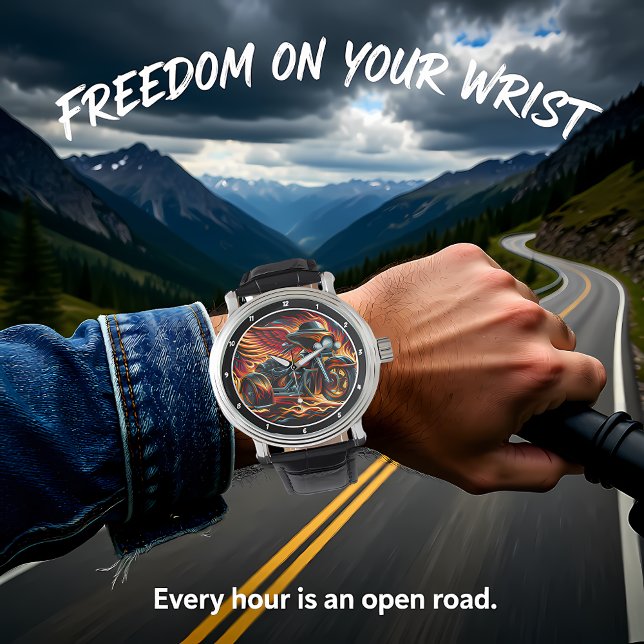 Reloj De Pulsera Flaming Trike, Dynamic Watch Face. (Subido por el creador)