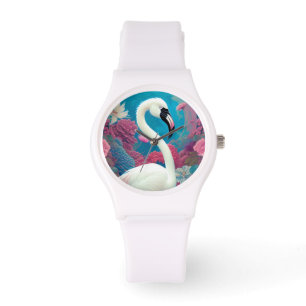 Reloj De Pulsera Flamingo blanco majestuoso