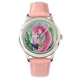Reloj De Pulsera Flamingo Cute Kids Chica Bird eWatch