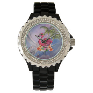Reloj De Pulsera Flamingo gracioso