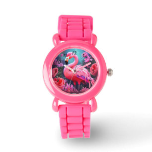 Reloj De Pulsera Flamingo rosa