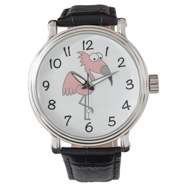 Reloj De Pulsera Flamingo rosa (Anverso)