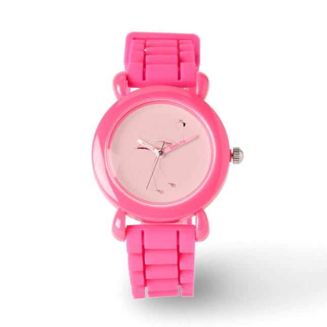 Reloj De Pulsera Flamingo rosa (Anverso)
