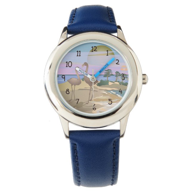 Reloj De Pulsera Flamingos (Anverso)