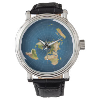 Reloj De Pulsera Flat Earth Watch