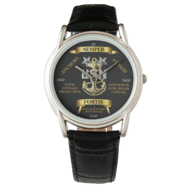 RELOJ DE PULSERA FLEET MASTER JEFE PETTY OFICIAL (Anverso)
