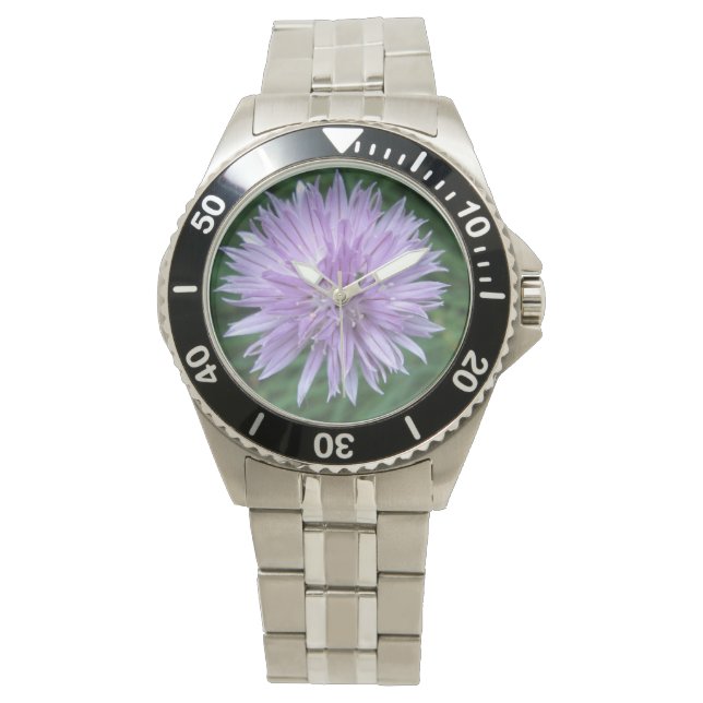 Reloj De Pulsera Flor "acero inoxidable" Pulsera (Anverso)
