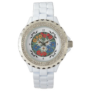 Reloj De Pulsera Flor alpina suiza Edelweiss