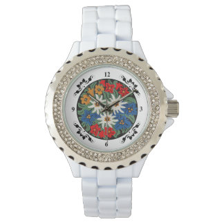 Reloj De Pulsera Flor alpina suiza Edelweiss