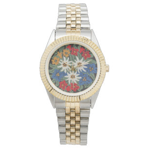 Reloj De Pulsera Flor alpina suiza Edelweiss