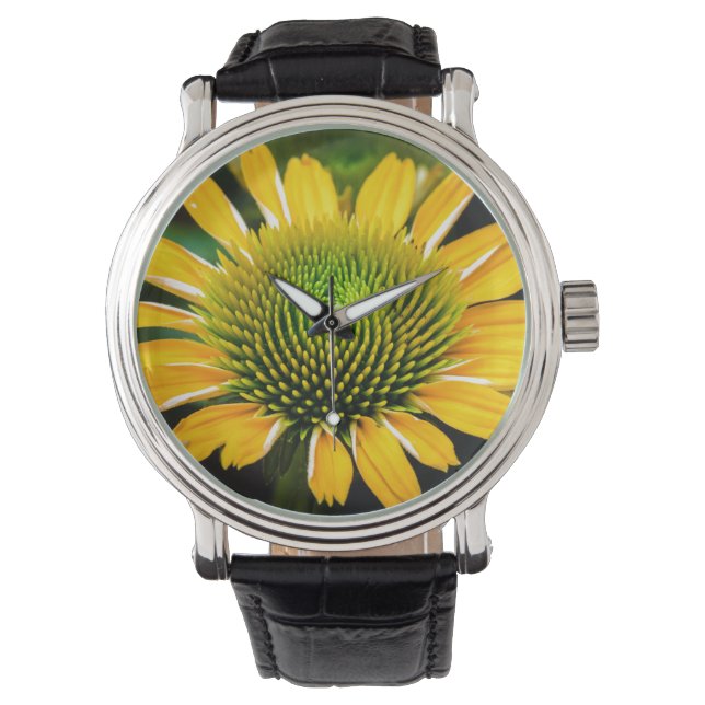 Reloj De Pulsera Flor amarillo de sol (Anverso)