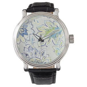 Reloj De Pulsera Flor azul bohemia