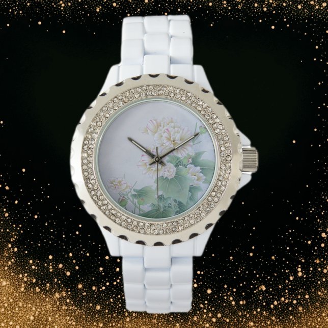 Reloj De Pulsera Flor china con mariposa (Subido por el creador)