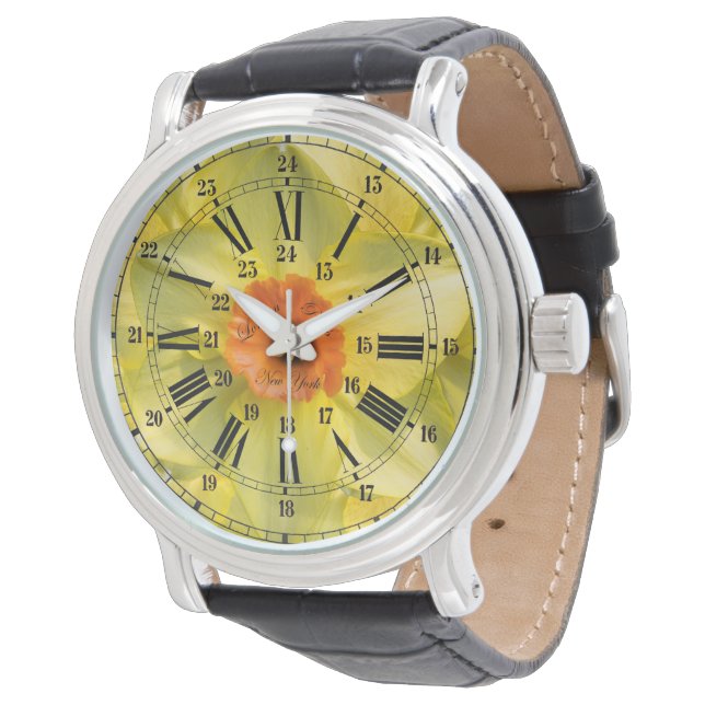 Reloj De Pulsera Flor de 24 horas (Angular)