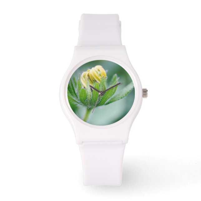 Reloj De Pulsera Flor De Apertura De Flor De Cono (Anverso)