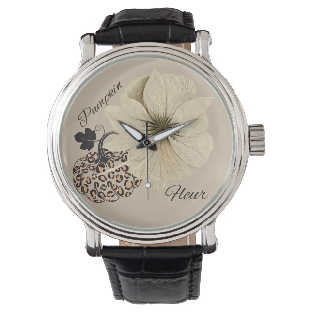Reloj De Pulsera Flor de calabaza (Anverso)