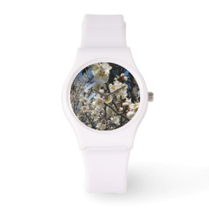 Reloj De Pulsera Flor de cerezo blanco / サ・(桜) Sakura/Sakura de cer