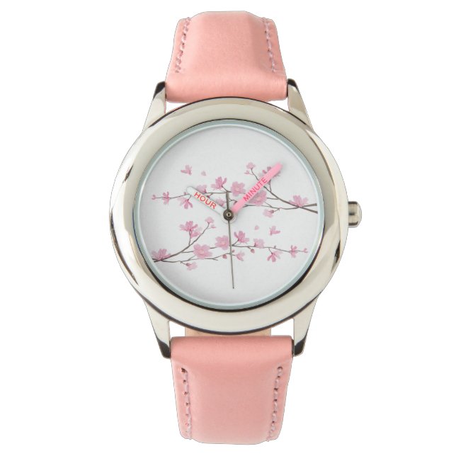 Reloj De Pulsera Flor de cerezo - Fondo transparente (Anverso)