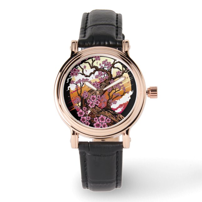 Reloj De Pulsera Flor de cerezo salvaje (Anverso)