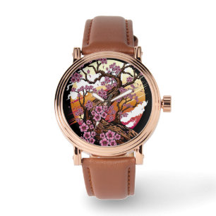 Reloj De Pulsera Flor de cerezo salvaje