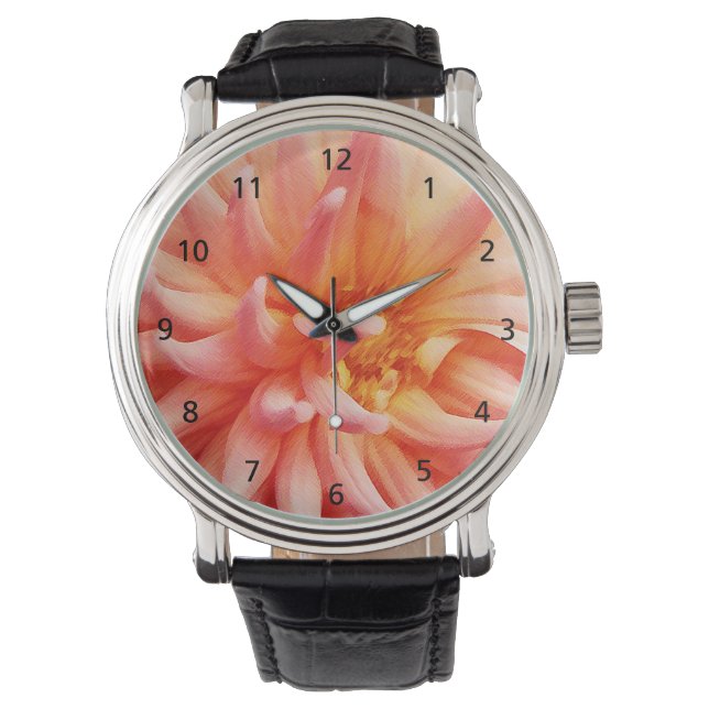 Reloj De Pulsera Flor de Dahlia deslumbrante (Anverso)