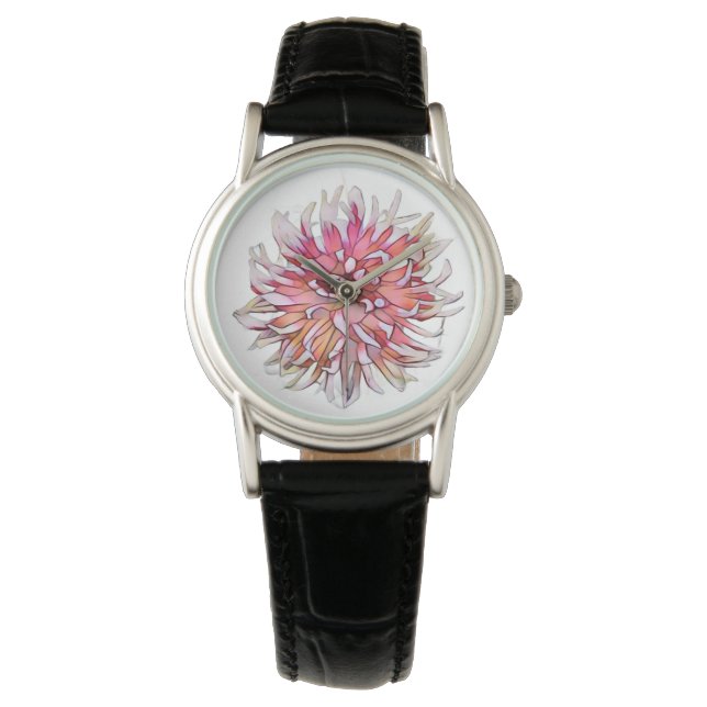 RELOJ DE PULSERA FLOR DE DALIA (Anverso)