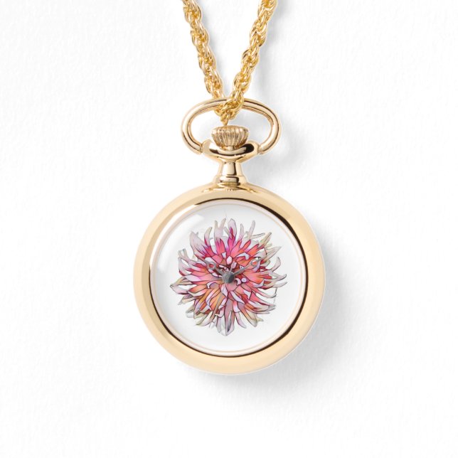 RELOJ DE PULSERA FLOR DE DALIA (Anverso)