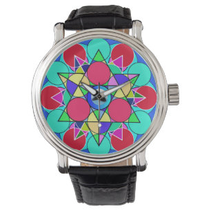 Reloj De Pulsera Flor de Estrella Abstracta