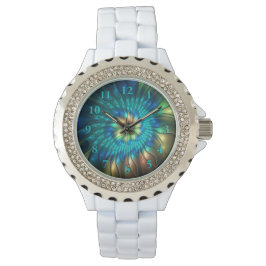 Reloj De Pulsera Flor de fantasía luminosa, fragancia abstracta col