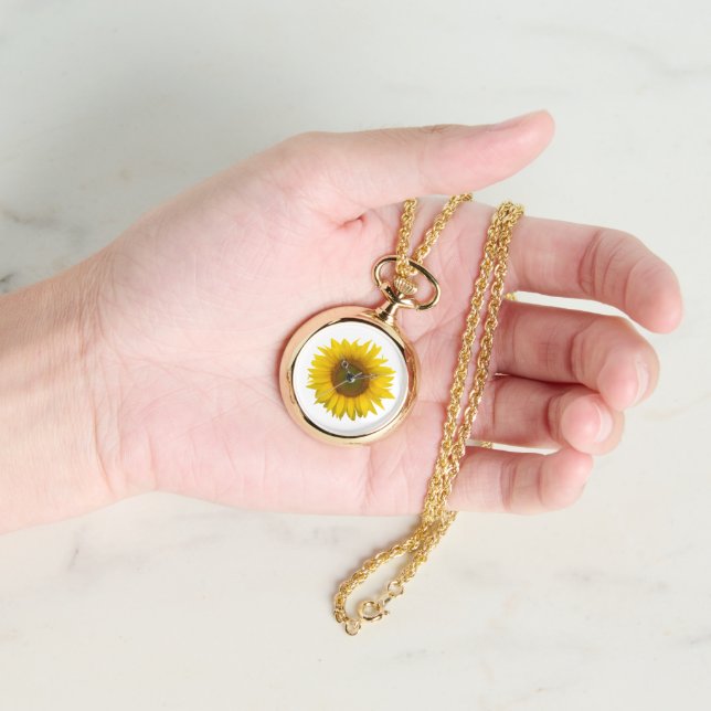 Reloj De Pulsera Flor de girasol moderna Floral amarilla simple (Mano)