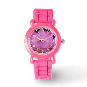 Reloj De Pulsera Flor de loto rosa Diseño de paz