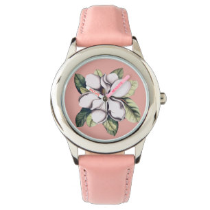 Reloj De Pulsera Flor de Magnolia