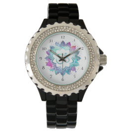 Reloj De Pulsera *~* Flor de nueva edad Aum Om Lotus Mandala